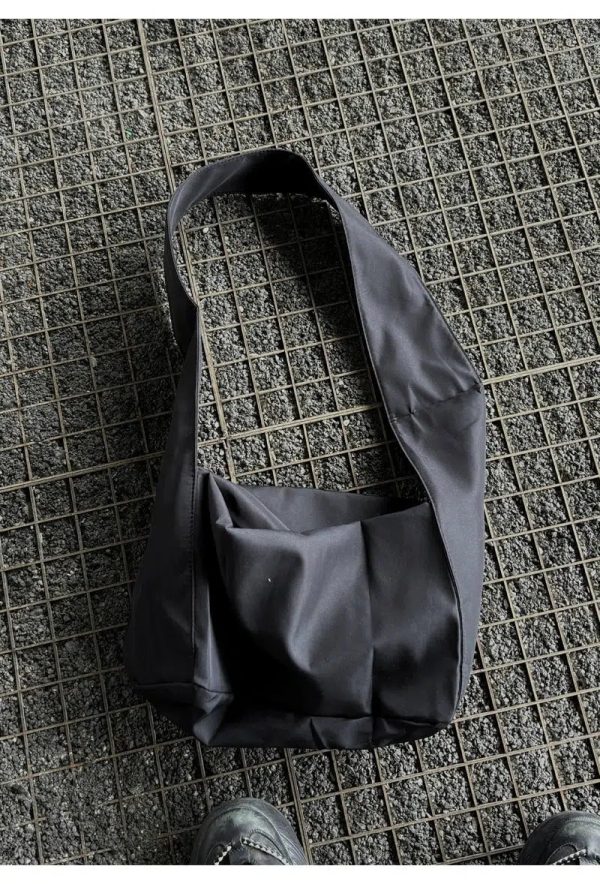 Black Canvas Crossbody Bag For Sale