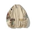 Vintage Patchwork Bomber Jacket Hot on Sale