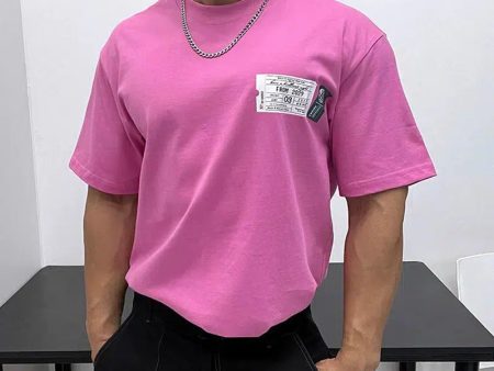 Candy-Colored Crew Neck T-shirt For Discount