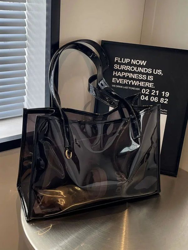 Transparent Glossy Tote Bag Online Sale