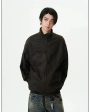 Casual Full-Zip Crinkle Jacket Online Sale