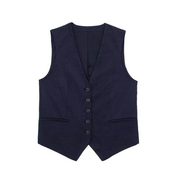 Buttons Vest and Shorts Fashion Suit Hot on Sale