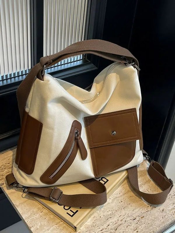 Canvas Leather Backpack Online Hot Sale