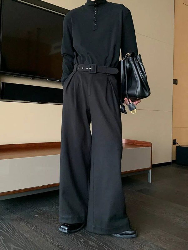 Wide-Leg High-Waist Casual Pants Supply