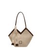 Woven Canvas Logo Strap Shoulder Bag For Discount