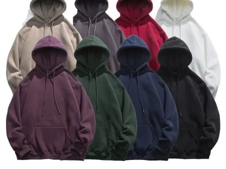 Basic Hooded Plus Velvet Bottoming Sweatshirt Online