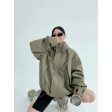 Adjustable Cuffs Versatile Hooded Coat Fashion