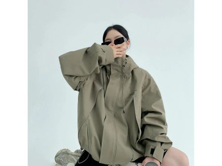 Adjustable Cuffs Versatile Hooded Coat Fashion