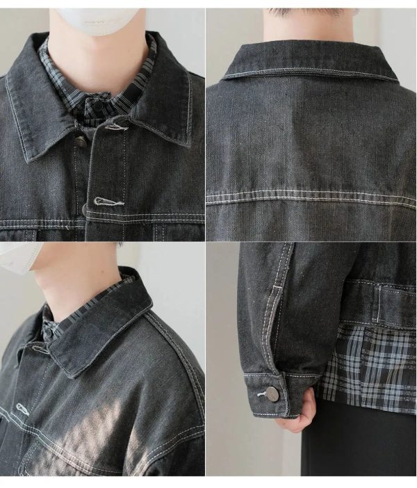 Button Closure Casual Denim Jacket Discount