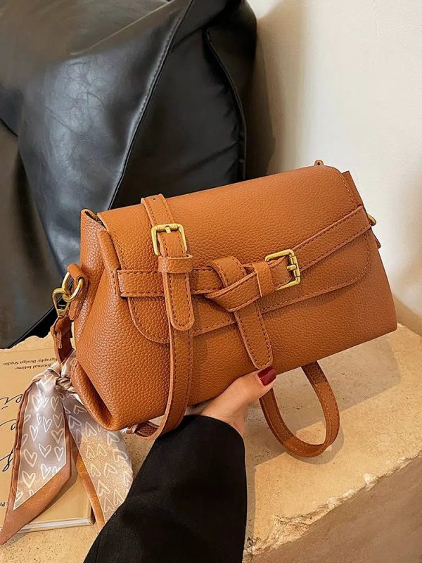 Casual Buckle Small Square Shoulder Bag Supply