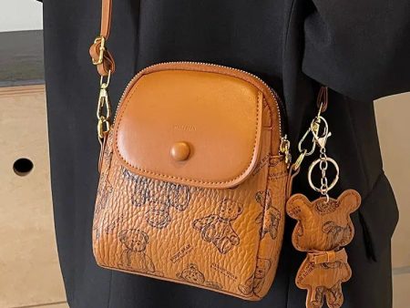 Teddy Bear Print Crossbody Bag Online Hot Sale