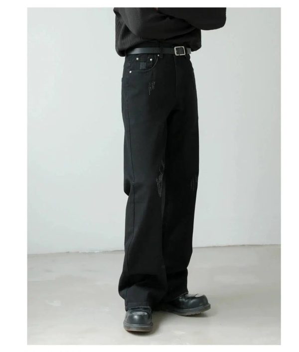 Black Slim-Fit Flared Jeans Online Sale