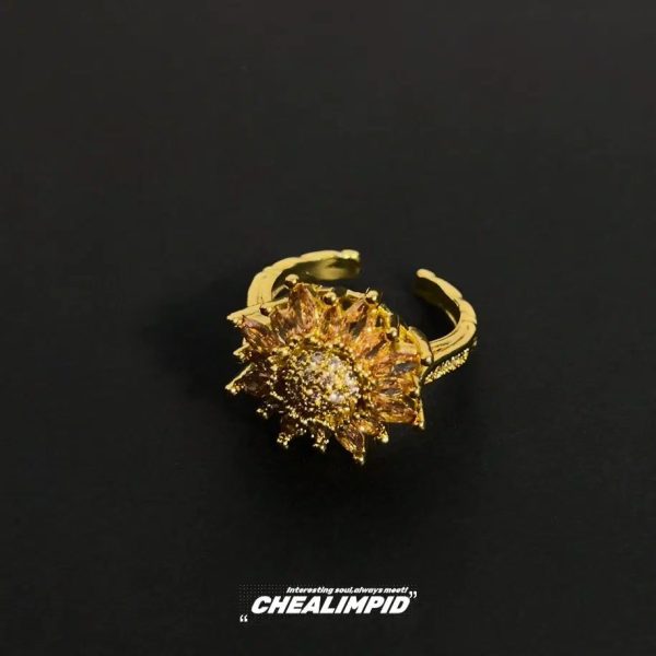 Sunflower Sparkle Ring Online