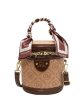 Zipper Closure Embossed Bucket Handbag Sale