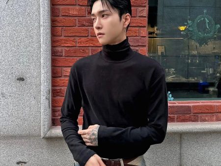 Turtleneck Slim Fit Bottoming Shirt For Discount