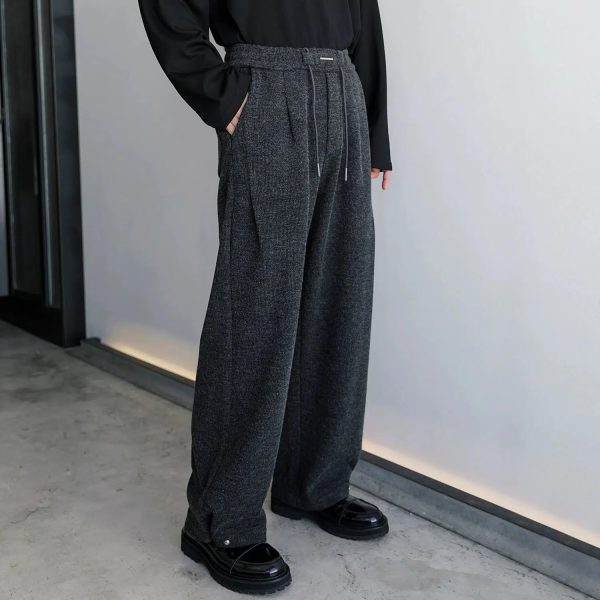 Velvet Wide-Leg Casual Pants Online Sale