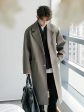 Button Closure Classic Wool Coat Online