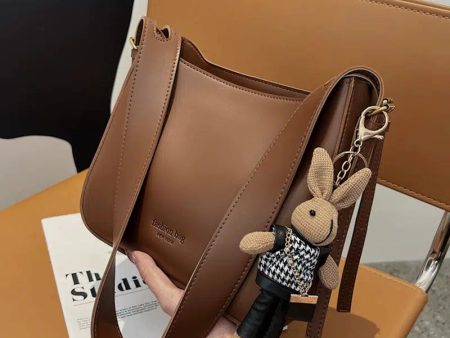 Bunny Charm Leather Shoulder Bag Hot on Sale