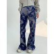 Casual Tie-Dye Flared Pants on Sale