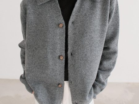 Suede Soft Lapel Cardigan Sweater Cheap