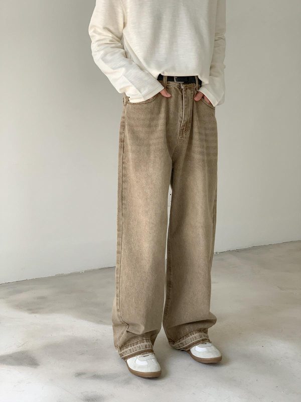 Wide-leg Straight-leg Jeans Online