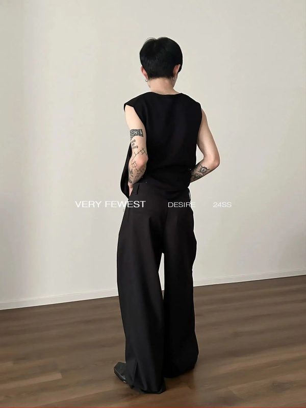 Wide-Leg Pleated Trousers Online Sale