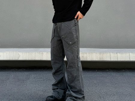 Black and Gray Cargo Pants on Sale