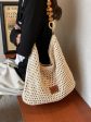 Bead Strap Crochet Shoulder Bag For Discount