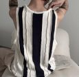 Striped Knit Vest Online Sale