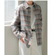 Casual Plaid Button-Up Shirt Hot on Sale