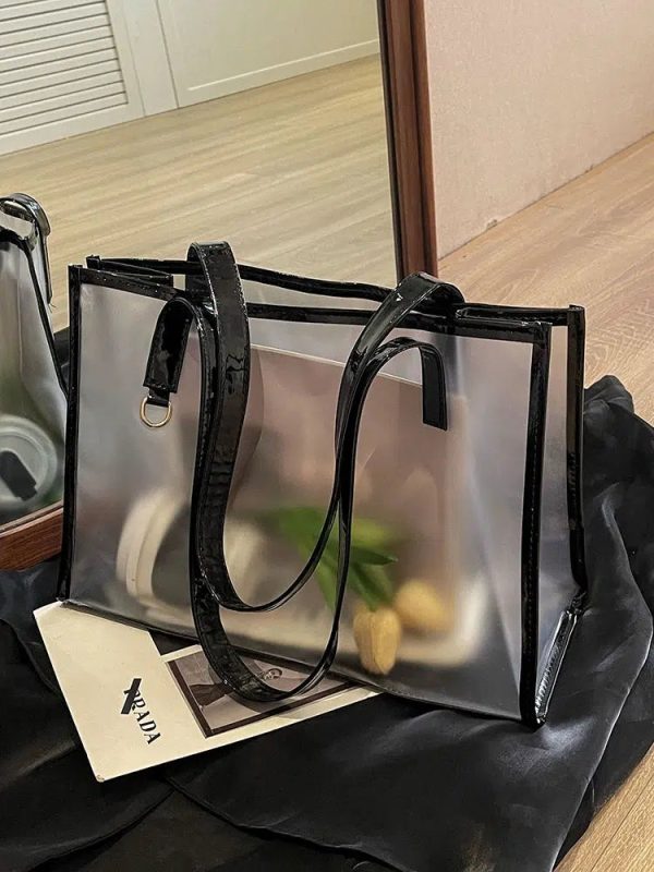 Transparent Glossy Tote Bag Online Sale