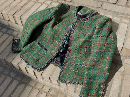 Braided Plaid Tweed Jacket Online