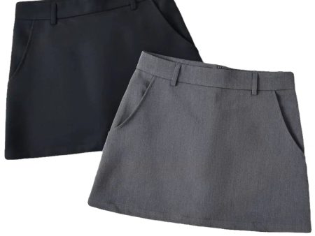 A-Line Pockets Mini Skirt Online