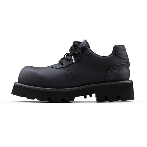 Thick-soled Sports Derby Leather Shoes Online Sale