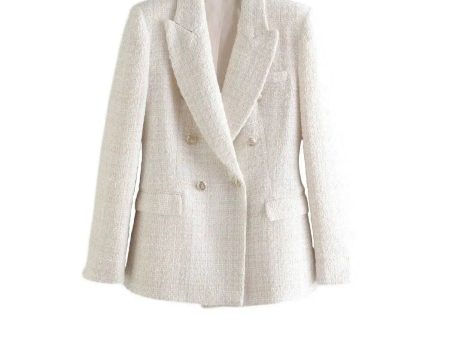 Tailored Double-Breasted Blazer For Sale