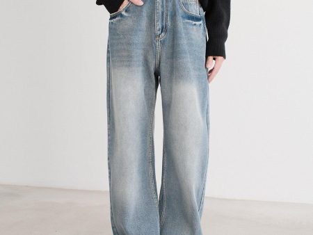 Thickened Wide-Leg Denim Pants Supply