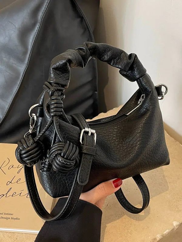 Buckle Straps Knotted Handle Mini Bag For Discount