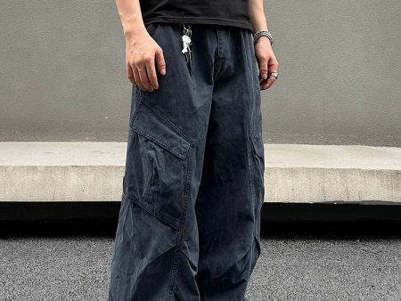 Casual Wide-Leg Cargo Pants For Discount