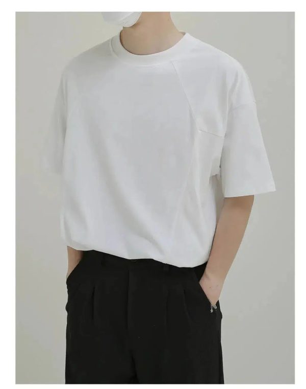 Asymmetrical Shoulder Line T-shirt Online