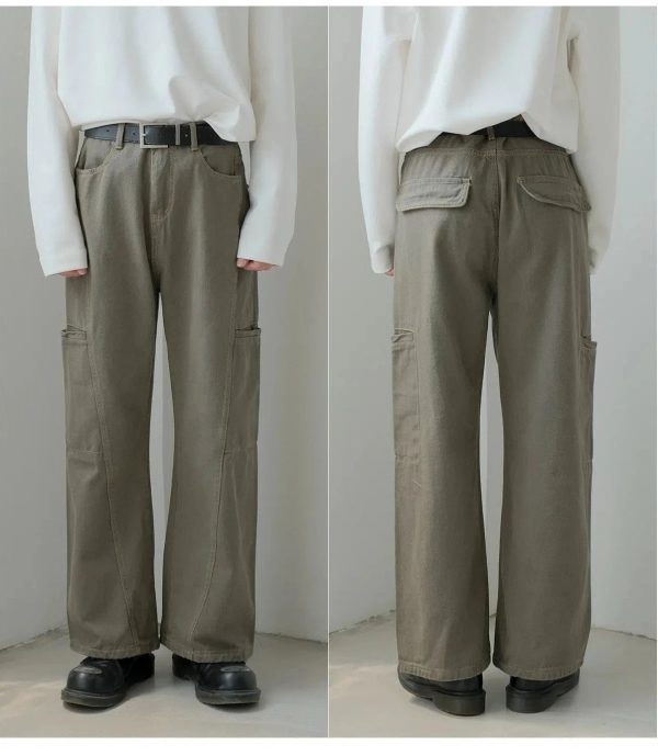 Brown-Faded Utility Pants Online now