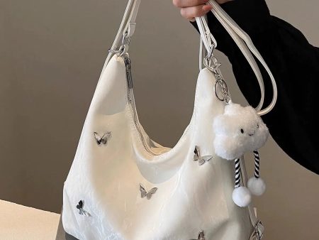 Butterfly-Embellished Shoulder Bag Online now