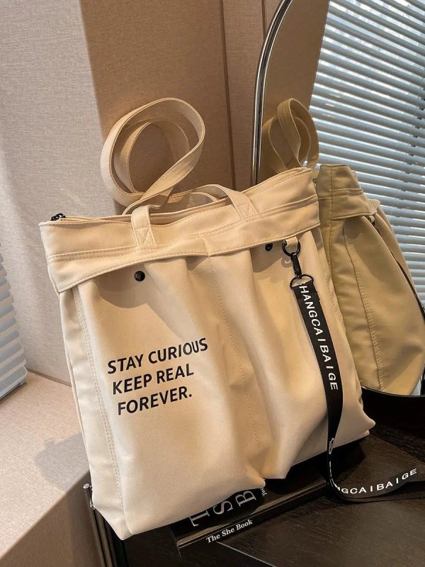 Stylish Slogan Tote Bag Online now