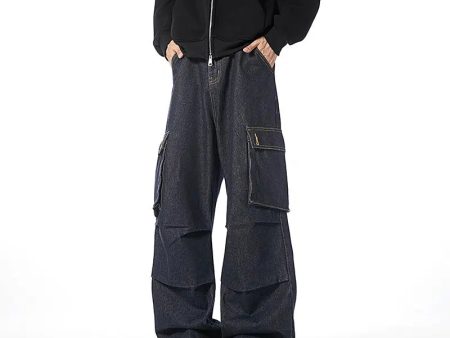 Baggy Cargo Pocket Jeans For Cheap