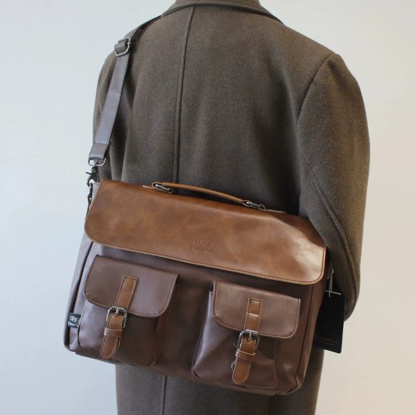 Vintage Leather Messenger Bag Discount