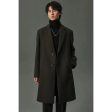 Wool Overcoat with Button Closure Online Hot Sale