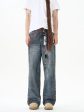 Wide-leg Straight Jeans Hot on Sale