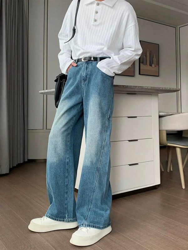 Casual Wide-Leg Jeans For Sale