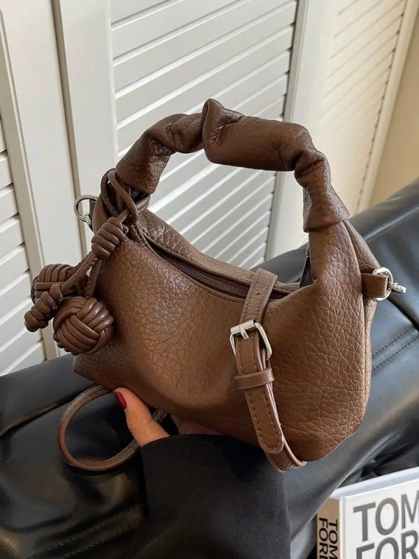 Buckle Straps Knotted Handle Mini Bag For Discount