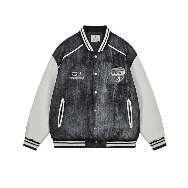 Casual Cotton-Padded Varsity Jacket Online