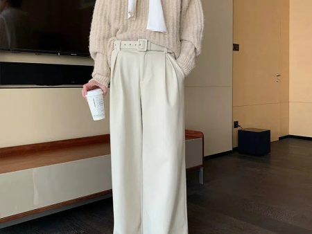 Wide-Leg High-Waist Casual Pants Supply